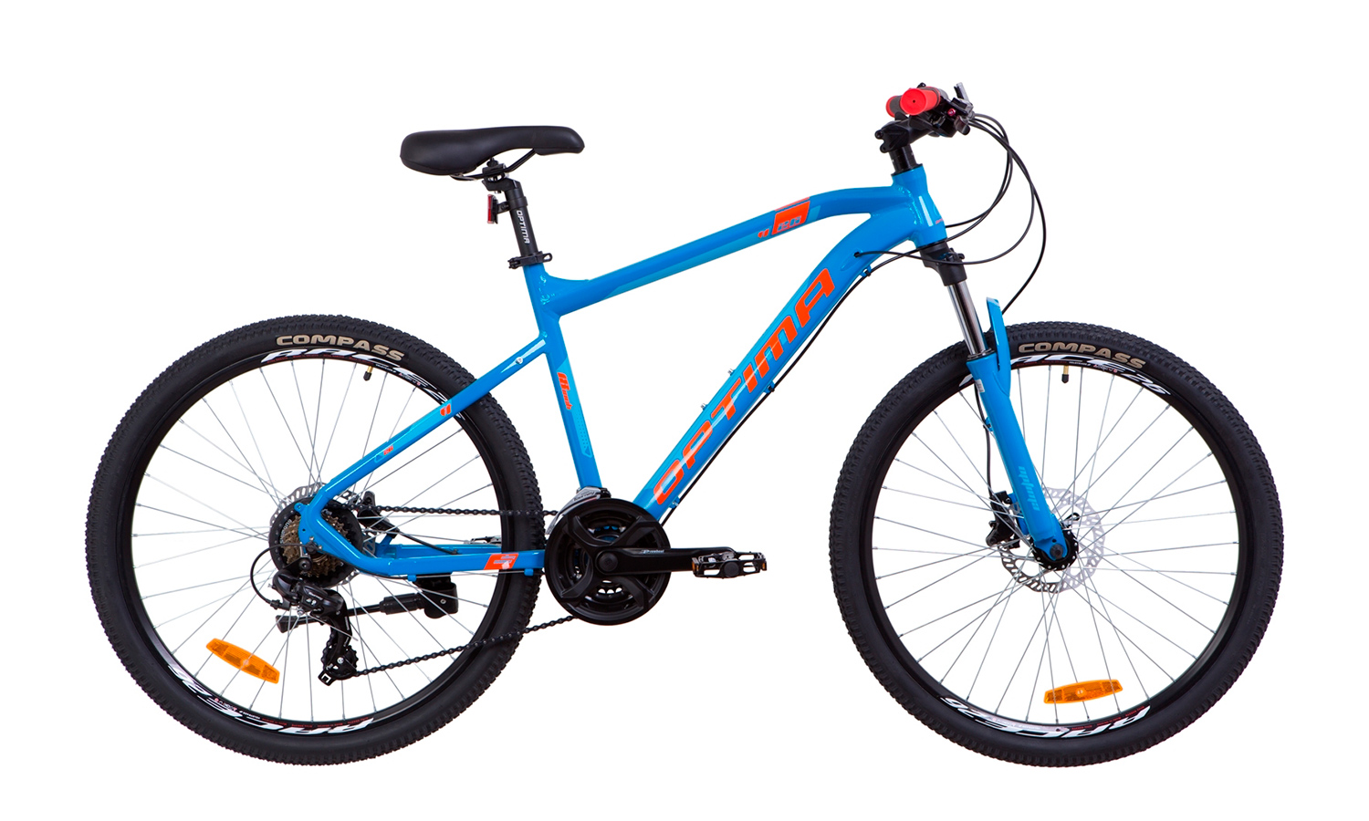 Фотографія Велосипед 26" Optimabikes F-1 HDD (2019) 2019 Синьо-жовтогарячий